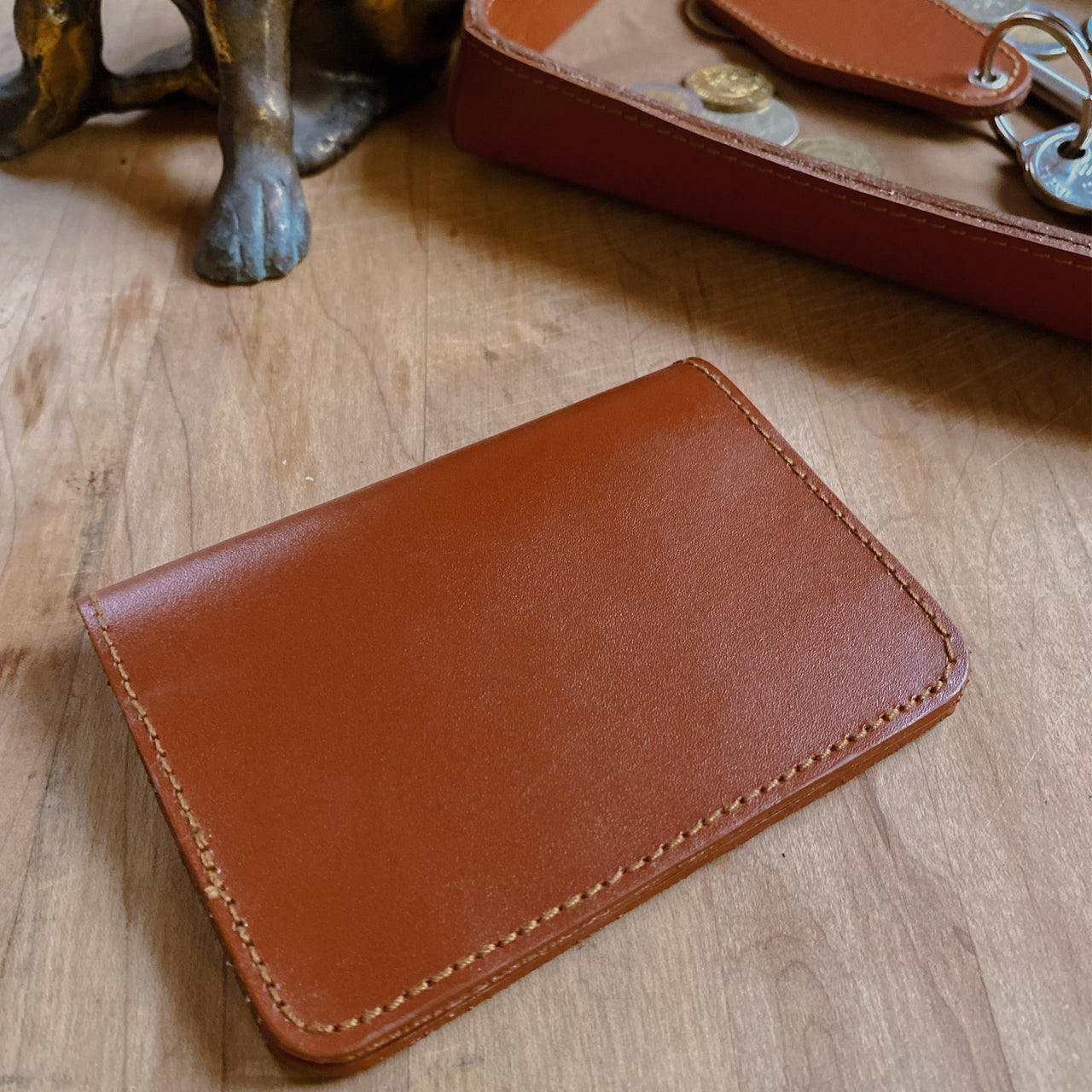 Porta tarjetas cuero Habana